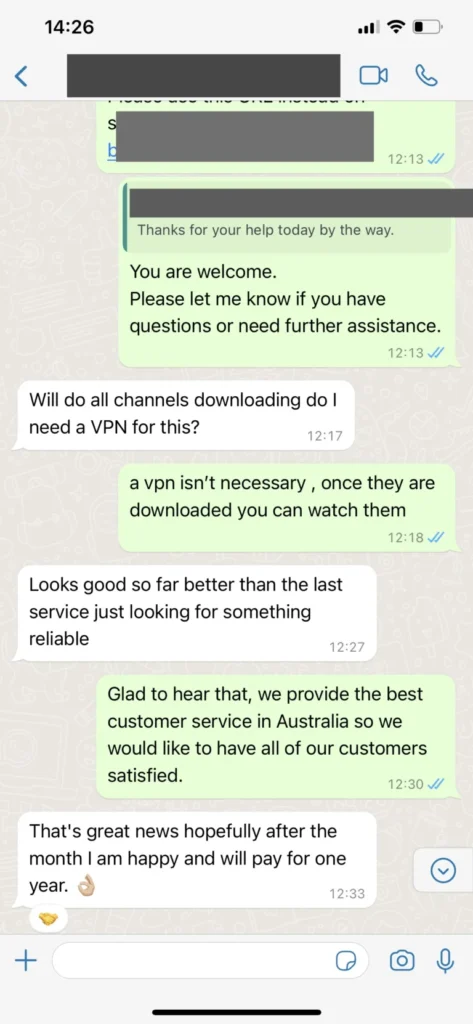 Kundenerfahrung IPTV Hilfe und Zufriedenheit